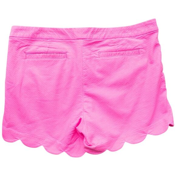 Lilly Pulitzer Buttercup Scallop Hem Stretch Shorts Pink Women's size 14 - Picture 6 of 8